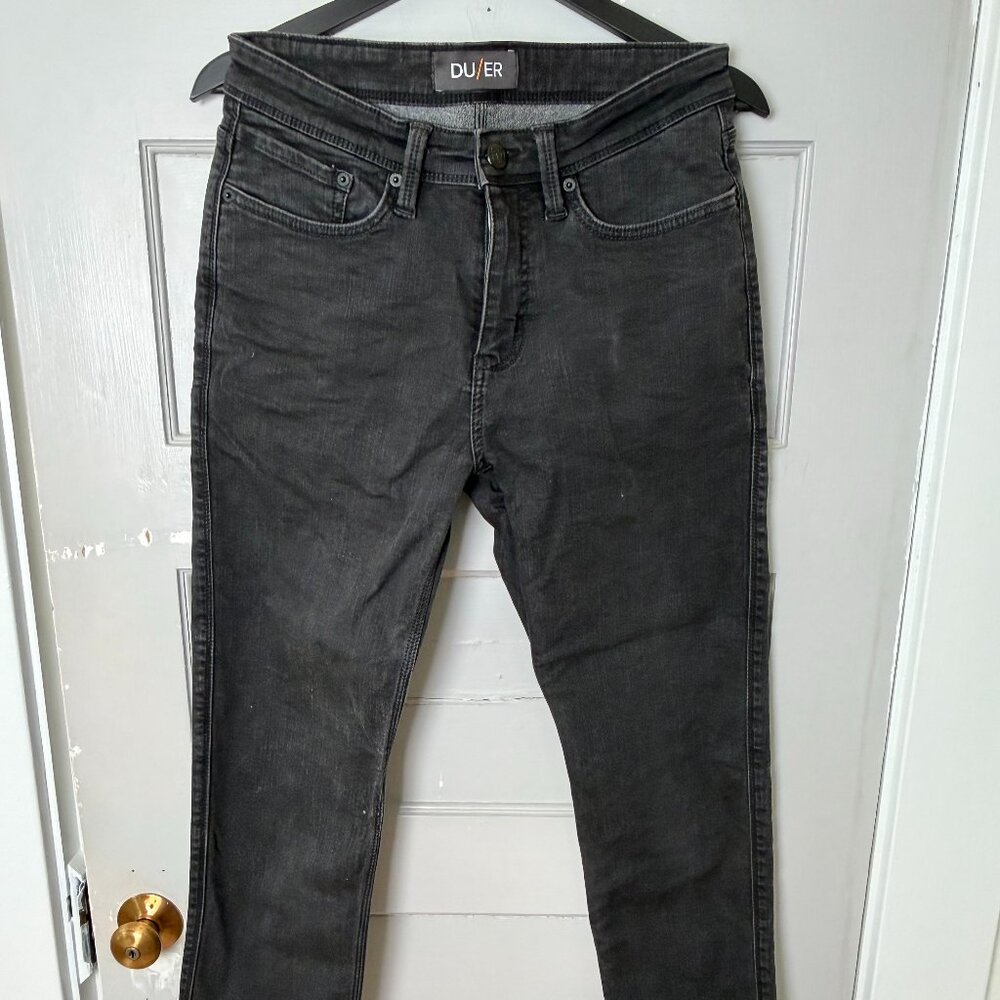 Duer- Fireside Fleece Linned Jeans Denim Black Slim 30/32